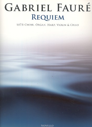 Requiem op.48 for miced chorus, organ, harp, violin and cello score and instrumental parts