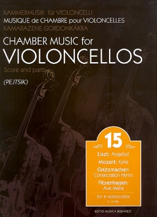 Kammermusik fr Violoncelli Band 15 fr 4 Violoncelli Partitur und Stimmen