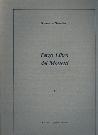 Terzo libro dei mottetti  partitura