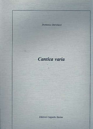 Cantica varia  partitura