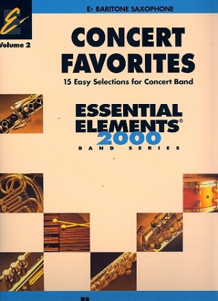 Concert Favorites vol.2 for concert band baritone saxophone