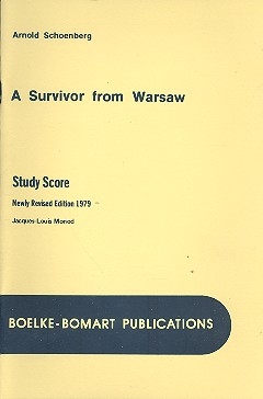 A Survivor from Warsaw op.46 fr Sprecher und Orchester Studienpartitur