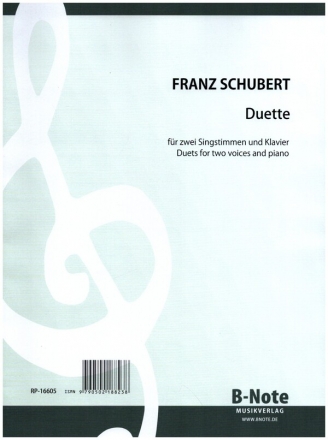 Duette fr 2 Singstimmen und Klavier Partitur