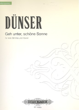 Geh unter schne Sonne fr Gesang (tief) und Klavier