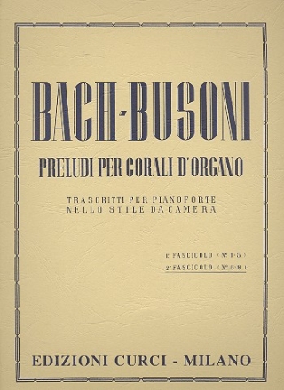 Preludi per corali d'organo vol.2 (nos.6-9) per pianoforte