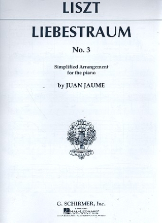 Liebestraum Nr.3 fr Klavier (erleichterte Fassung)