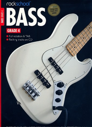 Bass Rockschool Grade 4 (2012-2018) (+CD): for bass/tab