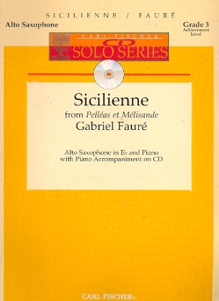 Sicilienne (+CD) for alto saxophone and piano