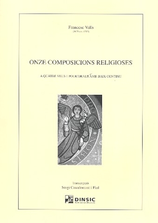 11 Composicions religioses fr 4 gemischte Stimmen und Bc (la) Partitur