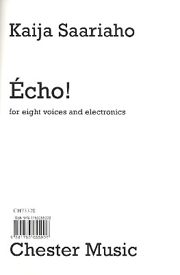 Echo for 5 voices and electronics score (fr)