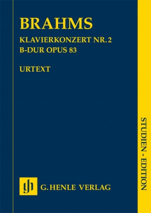 Konzert B-Dur Nr.2 op.83 fr Klavier und Orchester Studienpartitur