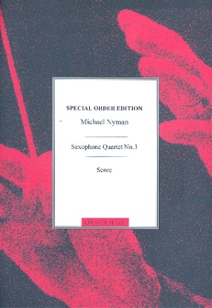 String Quartet no.3 for 4 saxophones (SATB) score