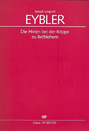 Die Hirten bei der Krippe zu Bethlehem fr Soli, gem Chor und Orchester Klavierauszug