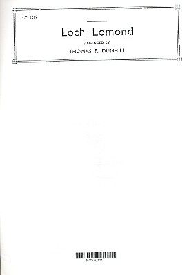 Loch Lomond for mixed chorus a cappella score