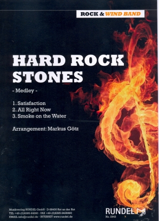 Hard Rock Stones: fr Blasorchester Partitur und Stimmen