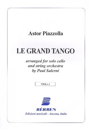 Le grand Tango for cello and string orchestra viola 2