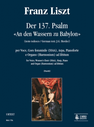 An den Wassern zu Babylon per voce, coro (SSAA), arpa, piano e organo partitura