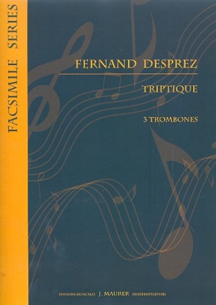 Triptique - pour 3 trombones en ut (cor en fa et 2 trombones en ut) partition et parties