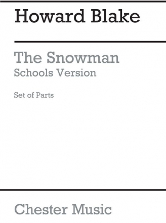 The Snowman - Schools Version op.369 for boy soprano (mixed chorus) and ensemble (piano duet minimum) score and instrumental parts,  archive copy