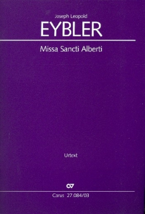 Missa Sancti Alberti HV6 fr Soli, gem Chor, Streicher und Orgel (Blser ad lib) Klavierauszug