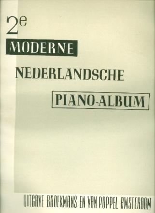 Modern Dutch Piano Music vol.2 for piano