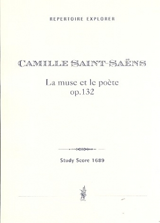 La muse et le pote op.132 fr Violine, Violoncello und Orchester (Klavier) Studienpartitur