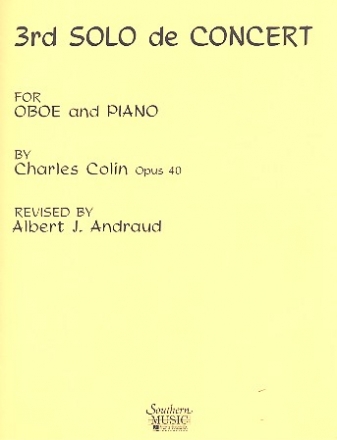 Solo de concert no.3 op.40 for oboe and piano