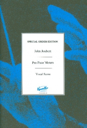 Pro pace Motets for mixed chorus (SSAATTBB) a cappella vocal score (la)