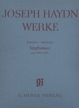 Joseph Haydn Werke Reihe 1 Band 5b Sinfonien um 1770-1774 Partitur,  broschiert