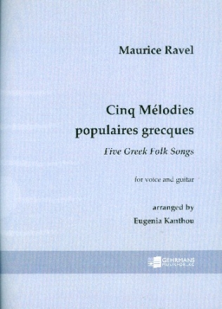 5 Mlodies populaires frecques for voice and guitar (fr/gr)