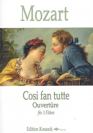 Ouvertre zu Cosi fan tutte fr 3 Flten Partitur und Stimmen