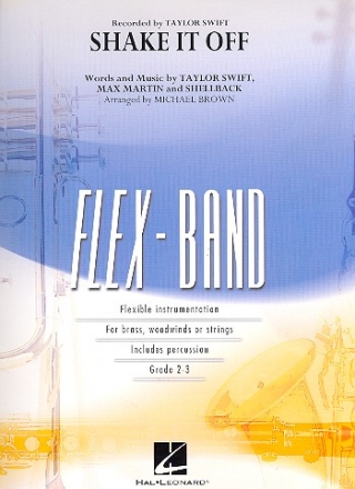 Shake it off 5-part flexible band and opt. strings score and parts