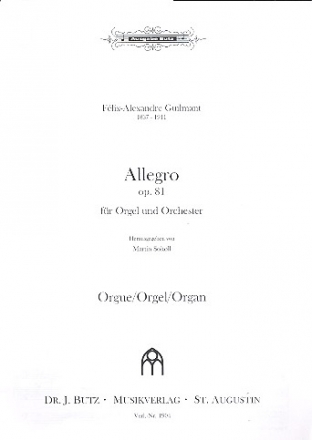 Allegro op.81 fr Orgel und Orchester Orgel