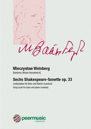 6 Shakespeare-Sonette op.33 Liederzyklus fr Ba und Klavier (russ)