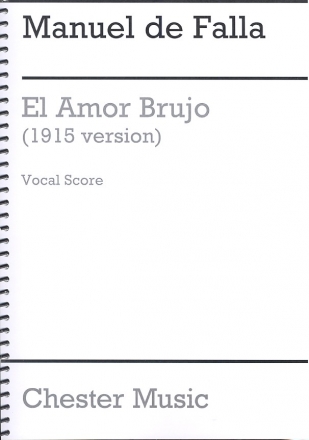 El Amor brujo  vocal score (sp),  archive copy