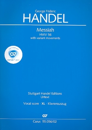 Messiah HWV56 for soli, mixed chorus and orchestra Klavierauszug XL im Grodruck (en)