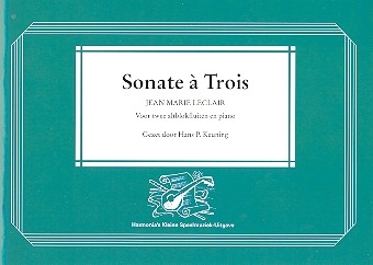 Sonate  trois fr 2 Altblockflten und Klavier Stimmen