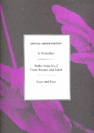 2 Dances from Romeo and Julia Suite no.2 for orchestra score and parts,  archive copy