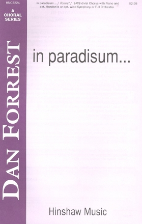 In paradisum for mixed chorus and piano (opt. handbells) score