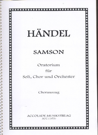 Samson HWV57 fr Soli, gem Chor und Orchester Chorpartitur