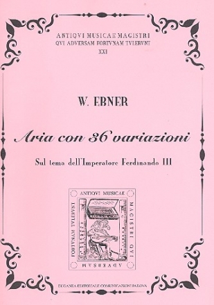 Aria con 36 variazioni sul tema dell'Imperatore Ferdinando III per clavicembalo