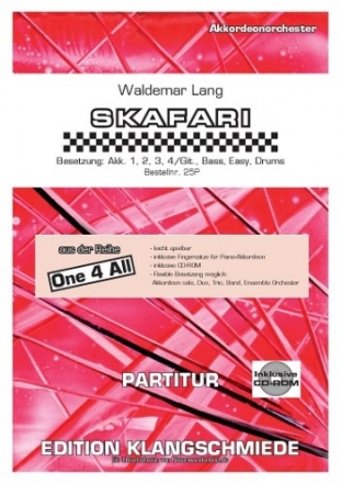 EK25P Skafari (+CD) fr 1-x Akkordeons (Ensemble) Partitur