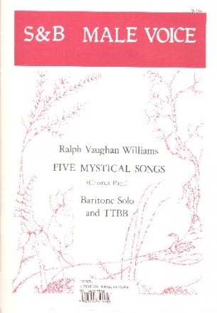 5 mystical Songs for baritone solo and male chorus a cappella score (en)