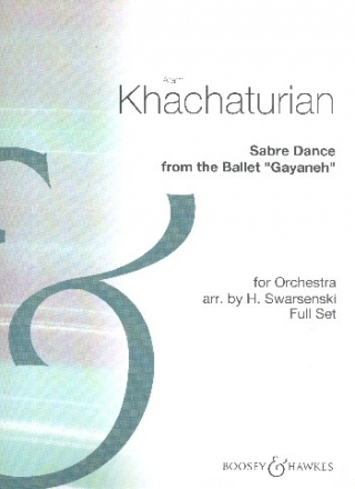 Sabre Dance for orchestra piano reduction and parts (4-4-4--3-3-3)