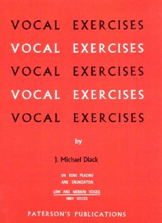 Vocal Exercises for low (medium) voice and piano