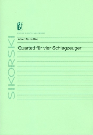 Quartett fr 4 Schlagzeuger Partitur,  Archivkopie