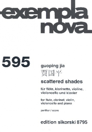 Scattered Shades fr Flte, Klarinette, Violine, Violoncello und Klavier Partitur