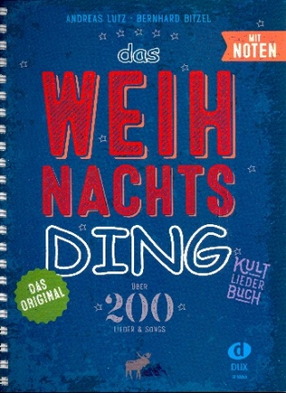 Das Ding Weihnachten Songbook Melodie/Texte/Akkorde Din A4 Ringbindung