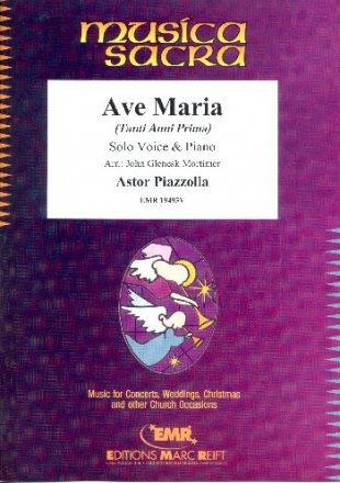 Ave Maria (Tanti Anni Prima) fr Gesang und Klavier