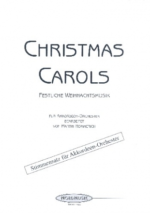 Christmas Carols fr Akkordeonrchester Stimmensatz